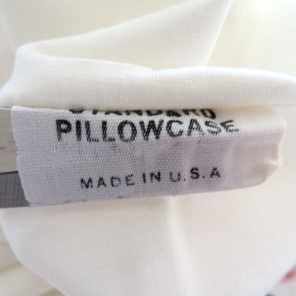Vintage Springmaid Standard Pillowcase 1 Floral Edge Design Made in USA - Picture 7 of 8